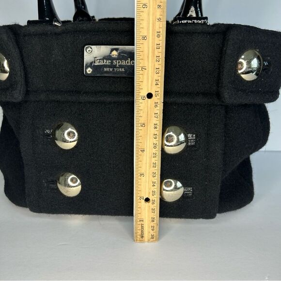 Sold!
Kate Spade Fox Chapel Shari Black Wool Italian Felt Button Up Tote Bag - Picture 5 of 12